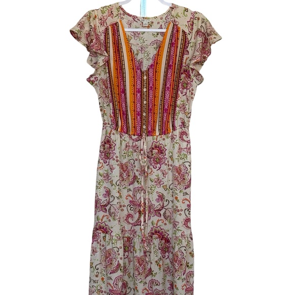 Cato Slip On Floral Print Maxi Dress Size M - Picture 4 of 8